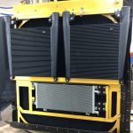 Rebuilt CAT 777 radiator and cooler assembly at St. Louis heavy equipment repair facility